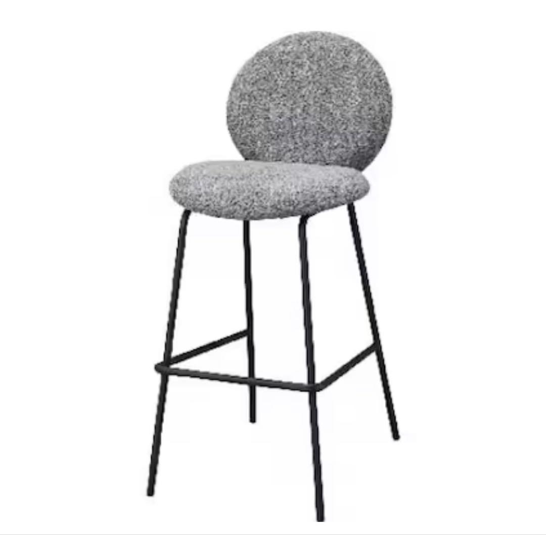 【新品未開封】ニトリ　カウンターチェア　グレー①