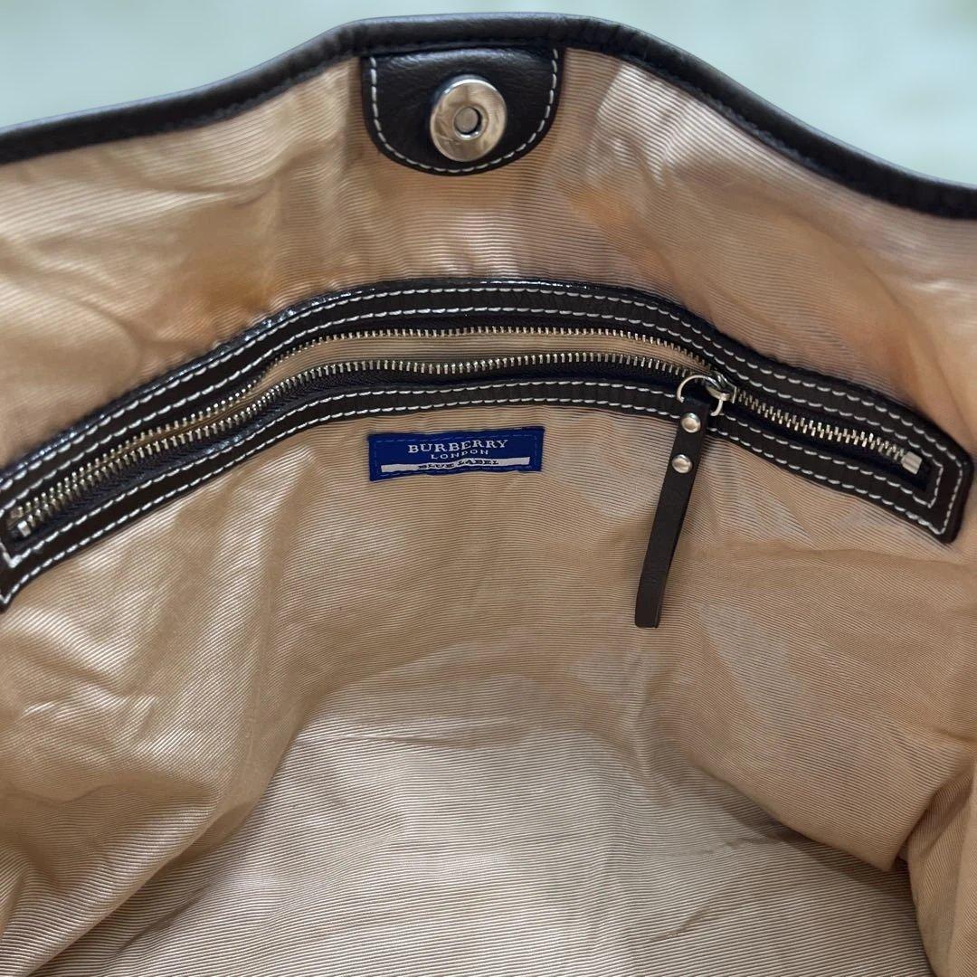 BLUELABEL バーバリーブルーレーベル トートバッグレザー 肩掛け ピンク