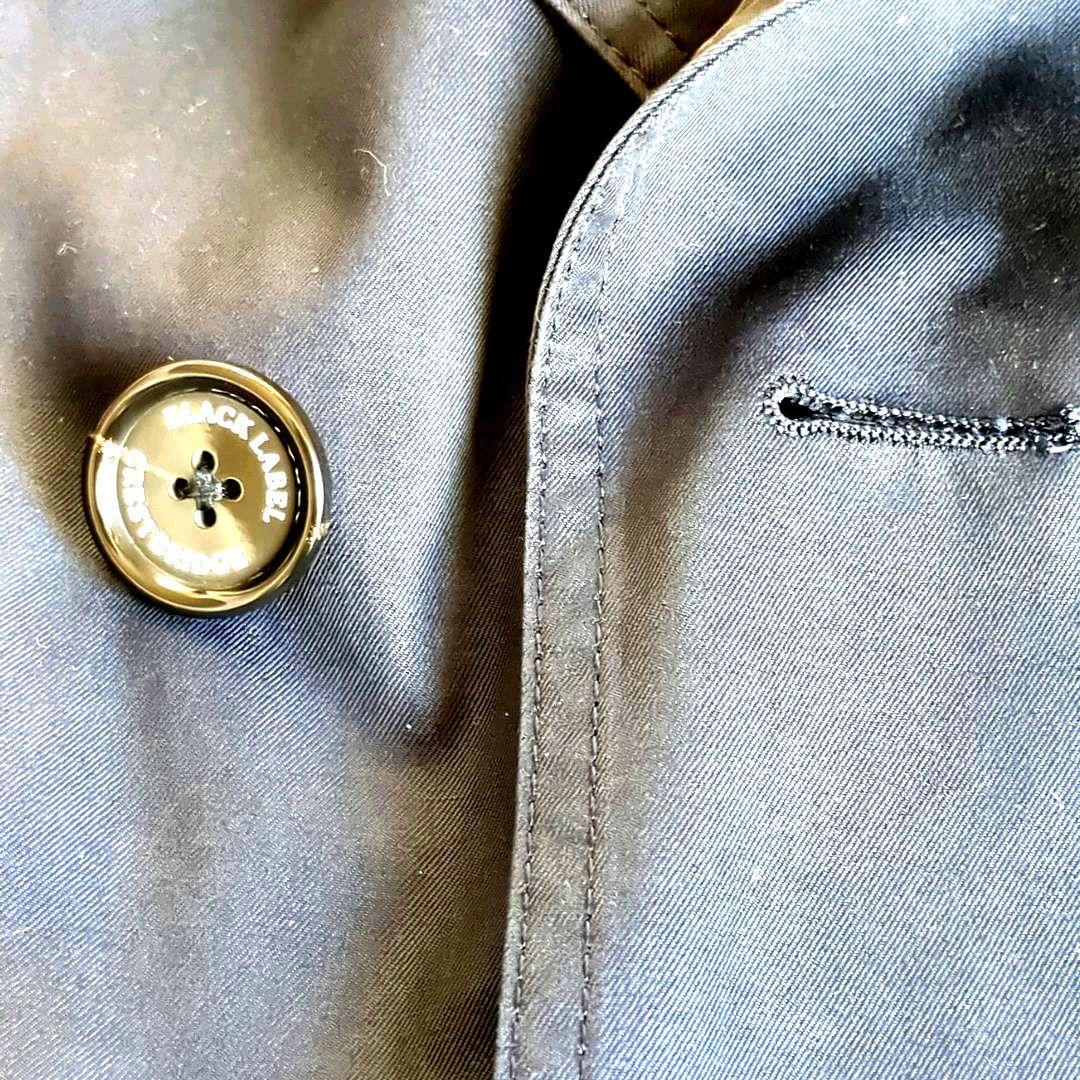 美品　ブラックレーベルCB　トレンチコート　ダブル　ライナー付　チェック