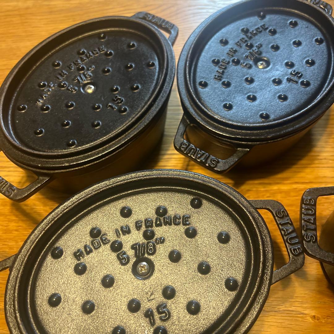 STAUB LA COCOTTE 5個セット　ラウンド　15センチ　バラ売りOK