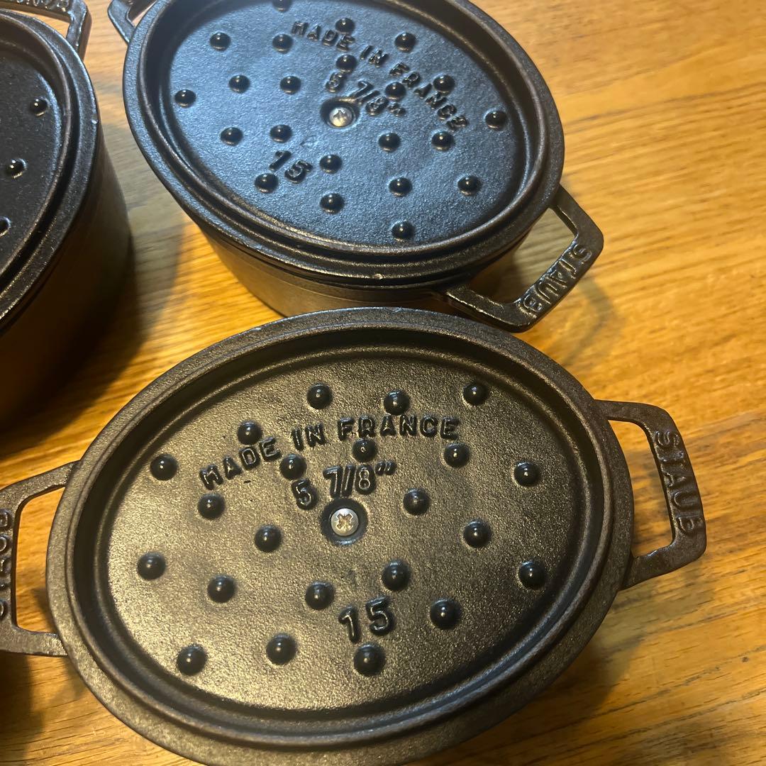 STAUB LA COCOTTE 5個セット　ラウンド　15センチ　バラ売りOK