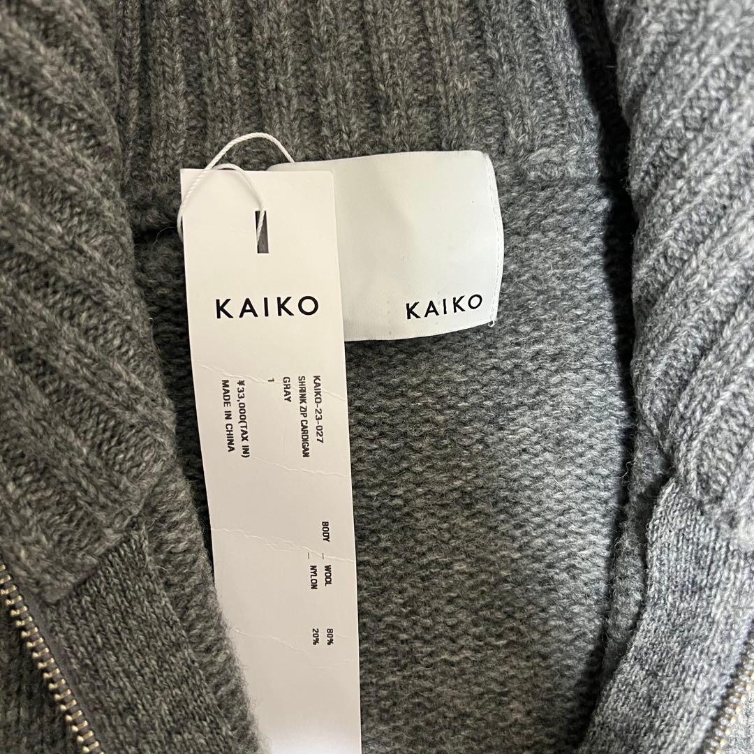 新品未使用　KAIKO ドライバーズニット　ダブルジップ　ジップ　セーター