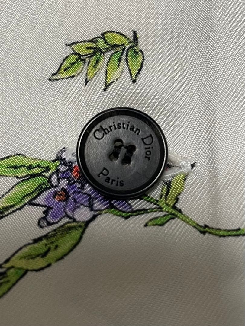 【専用】　Christian Diorレディースシルク花柄シャツ38正規品