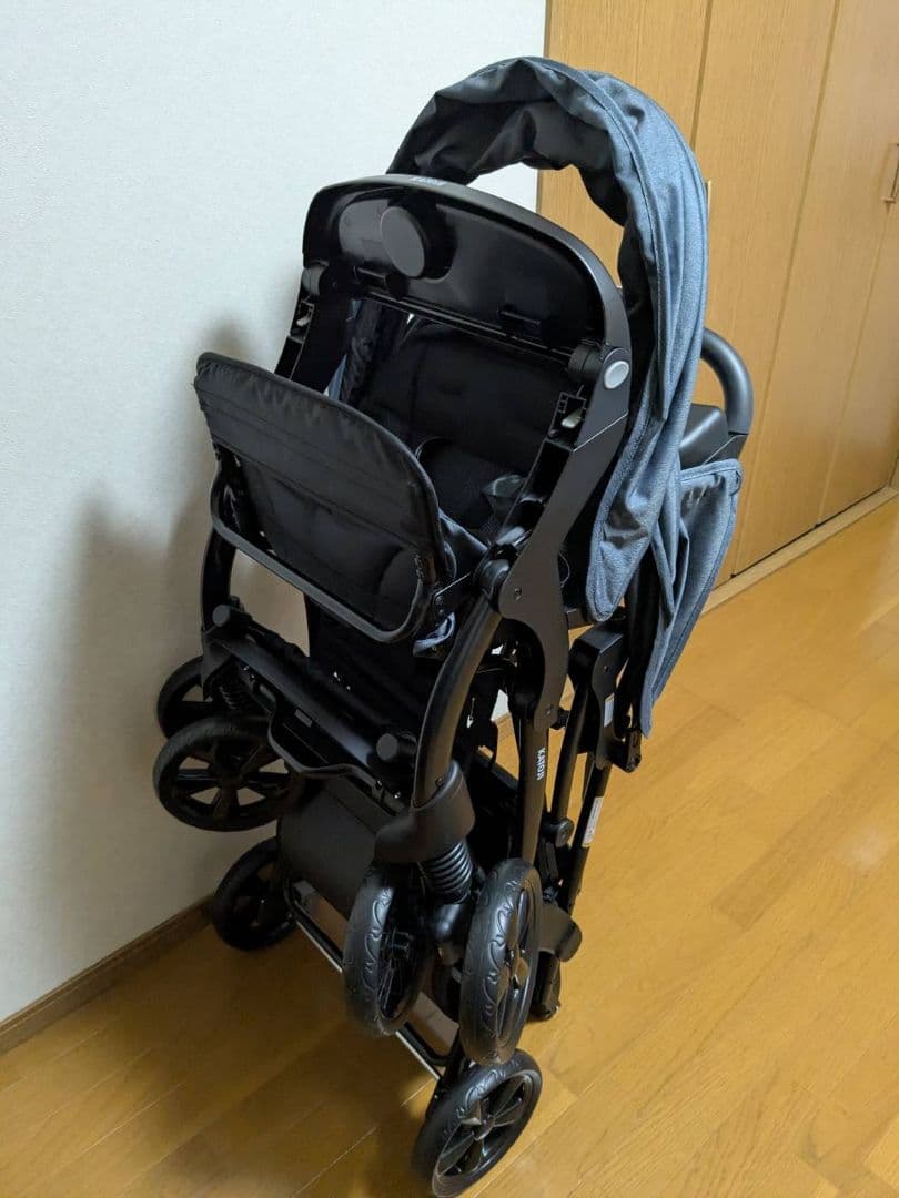 【本日限り値下げ】　 カトージ二人乗りベビーカー二人でゴーdx レインカバー付き