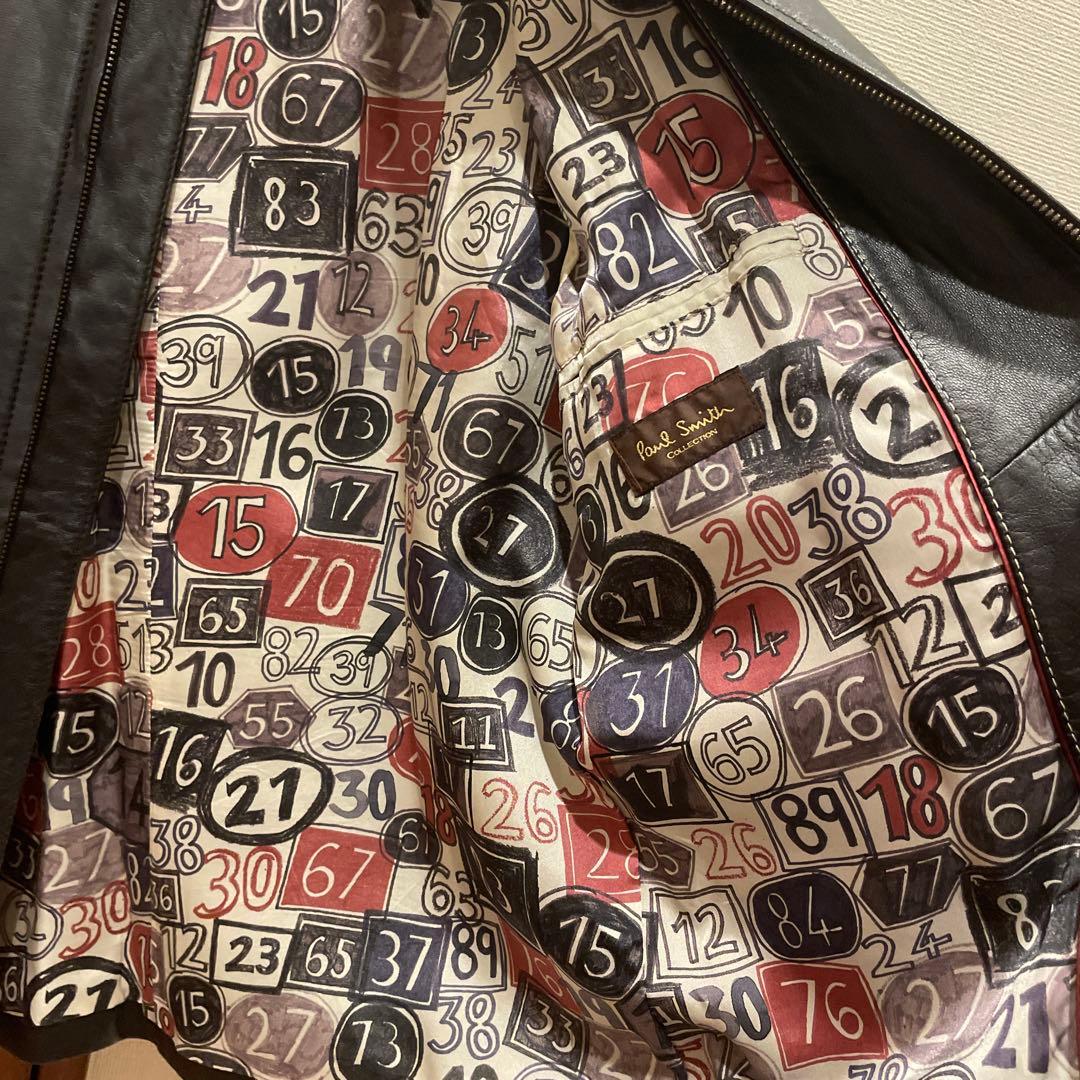 Paul Smith ポールスミス レザージャケット ラムレザー
