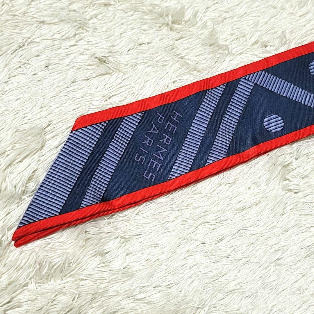 美品 HERMES エルメス ツイリー スカーフ シルク100％