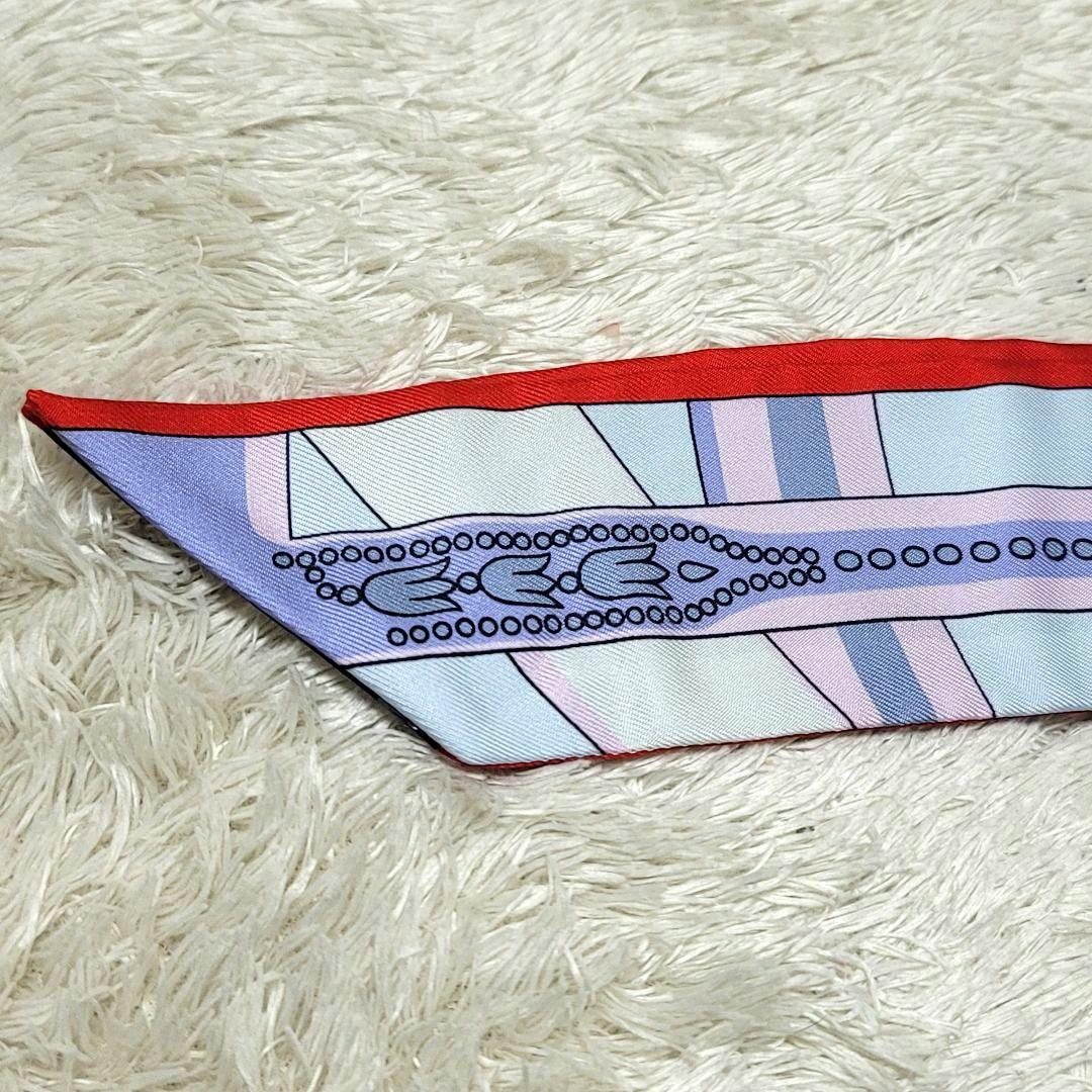 美品 HERMES エルメス ツイリー スカーフ シルク100％