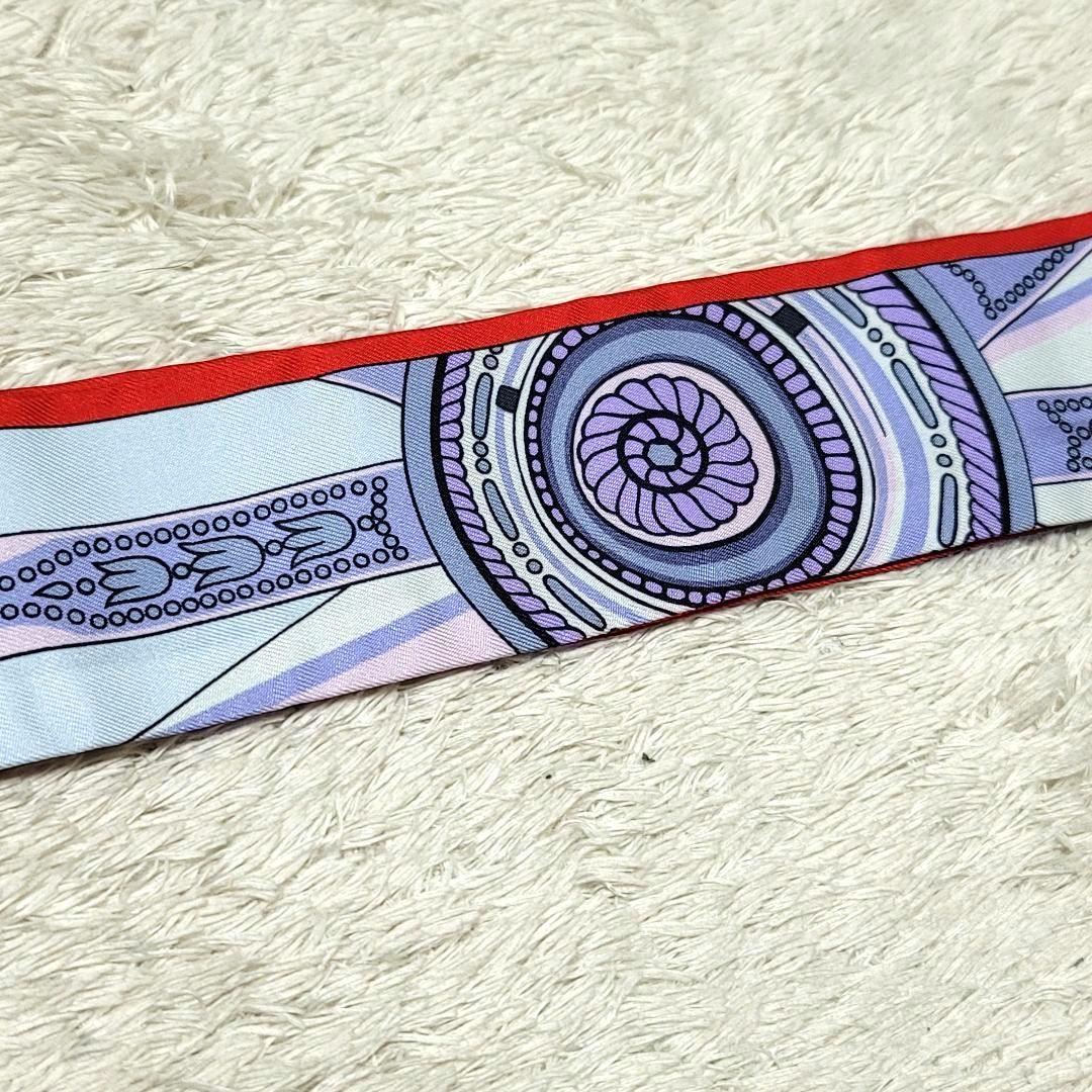 美品 HERMES エルメス ツイリー スカーフ シルク100％