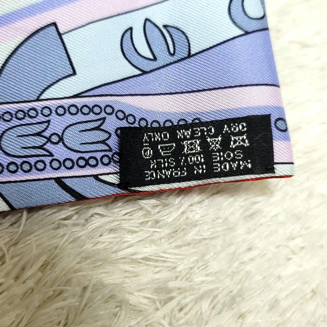 美品 HERMES エルメス ツイリー スカーフ シルク100％