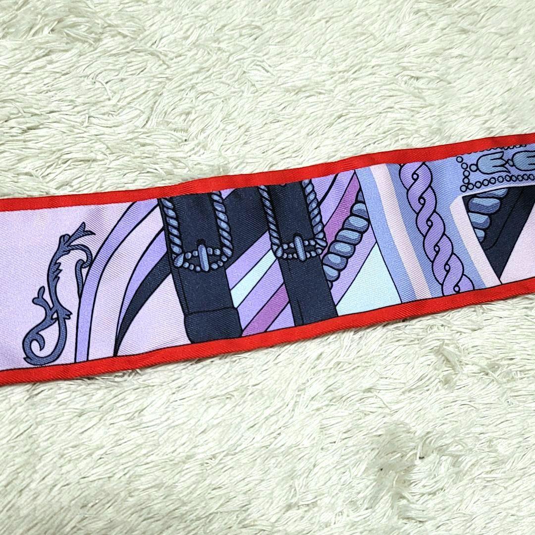 美品 HERMES エルメス ツイリー スカーフ シルク100％