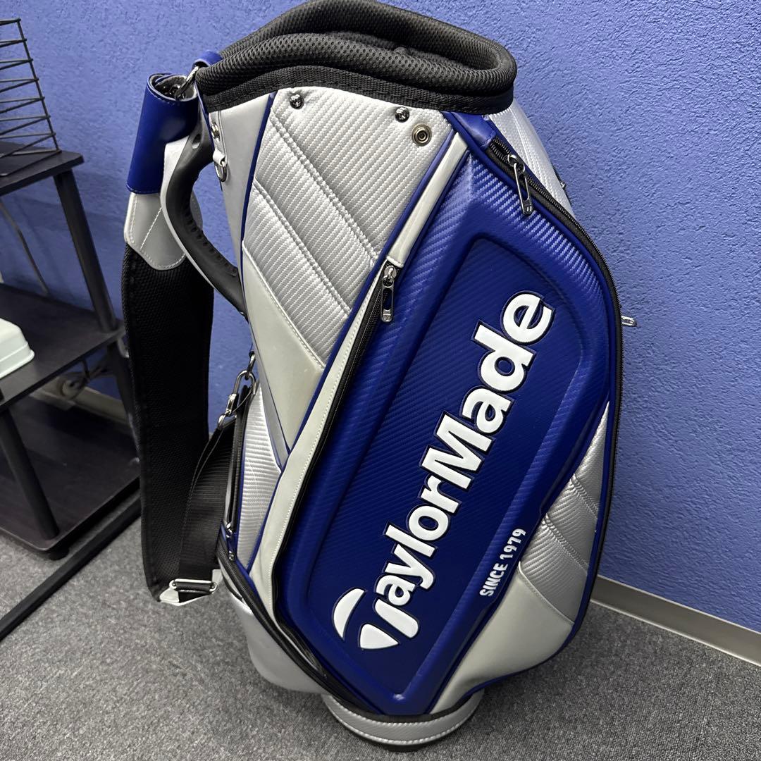 TaylorMade ゴルフ　キャディーバッグ 青/銀　9.5