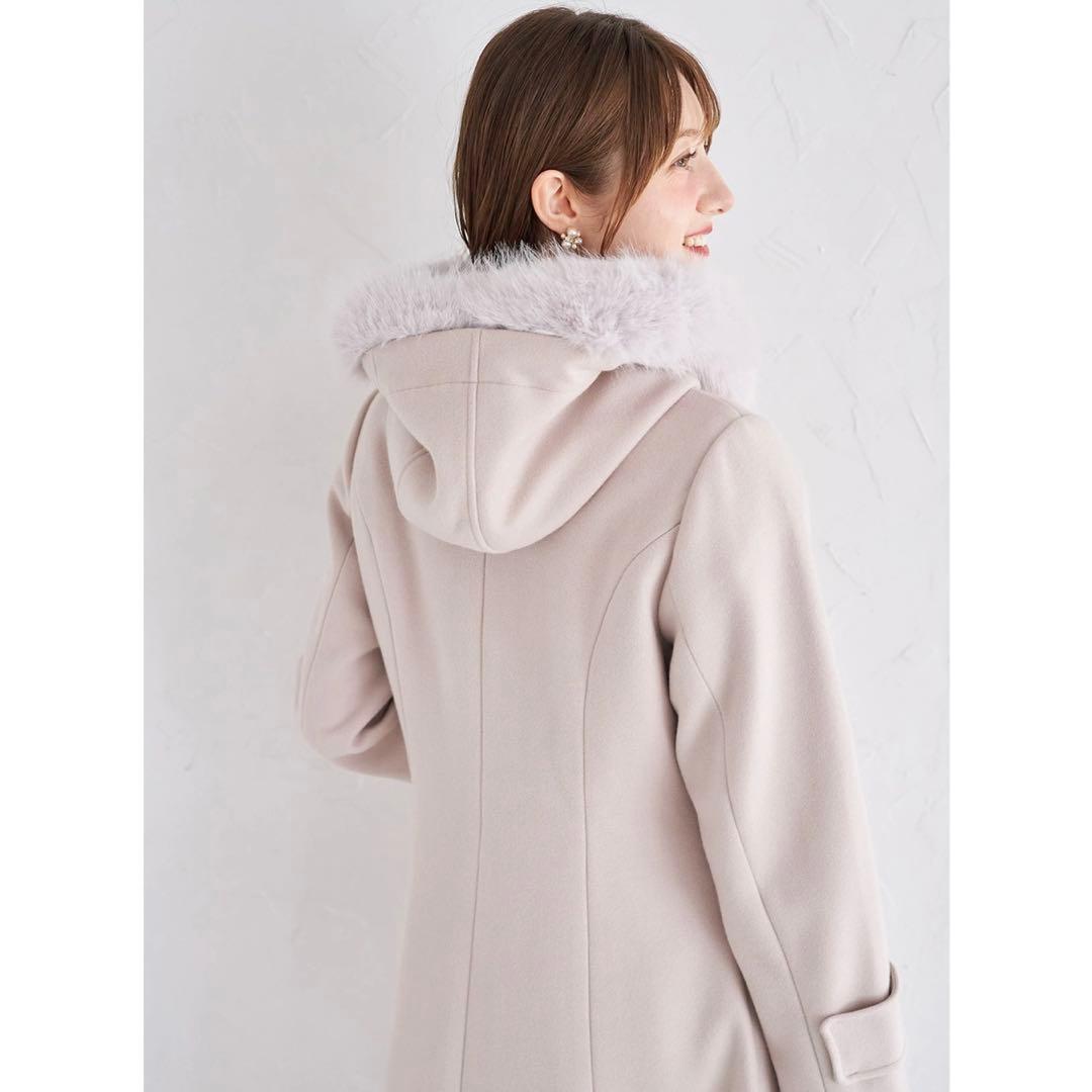 tocco トッコクローゼット　取り外し可能なファー付きダッフルコート