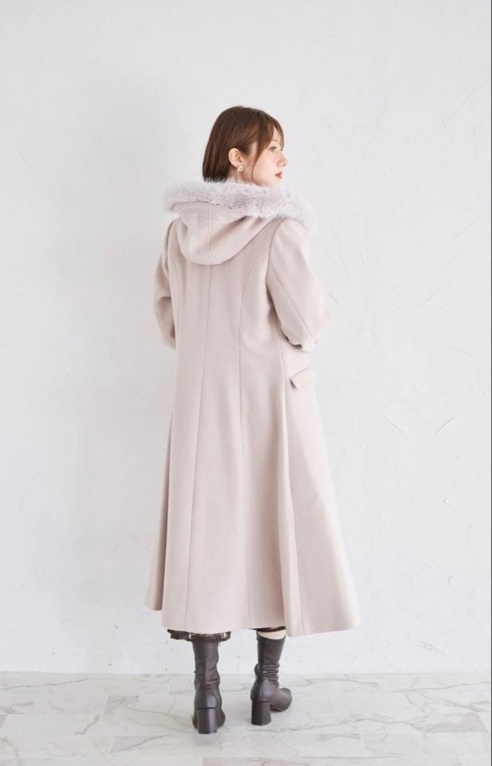 tocco トッコクローゼット　取り外し可能なファー付きダッフルコート