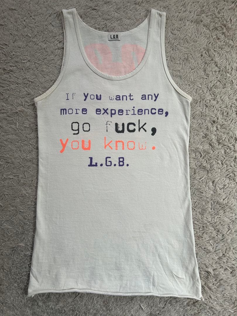 L.G.B. メッセージタンクトップ Sサイズ