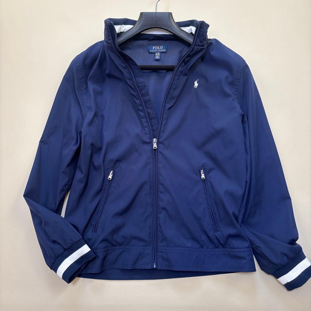 【美品】ポロラルフローレン スイングトップ ジップ ブルゾン ジャケット 青 S