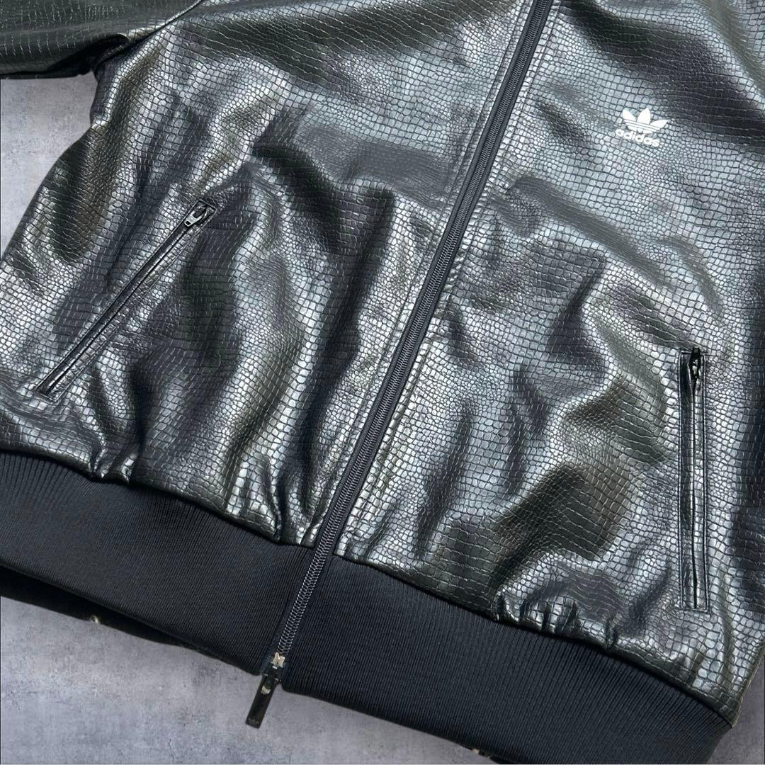 新品　adidas トラックジャケット　ファイアーバード　クロコ　合皮XLサイズ