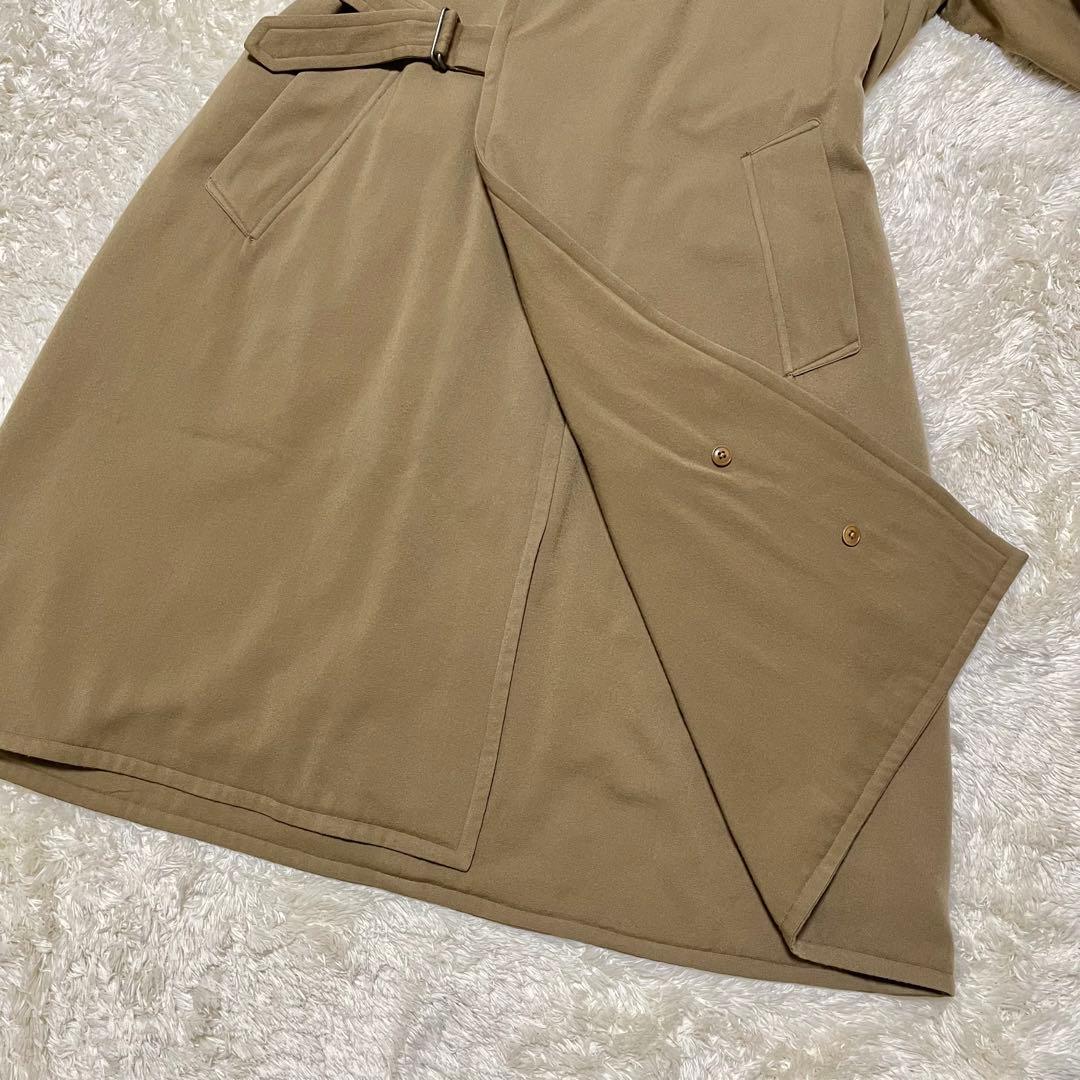 COMOLI (17AW ）ウール 中綿 タイロッケンコートベージュ ベルト付き