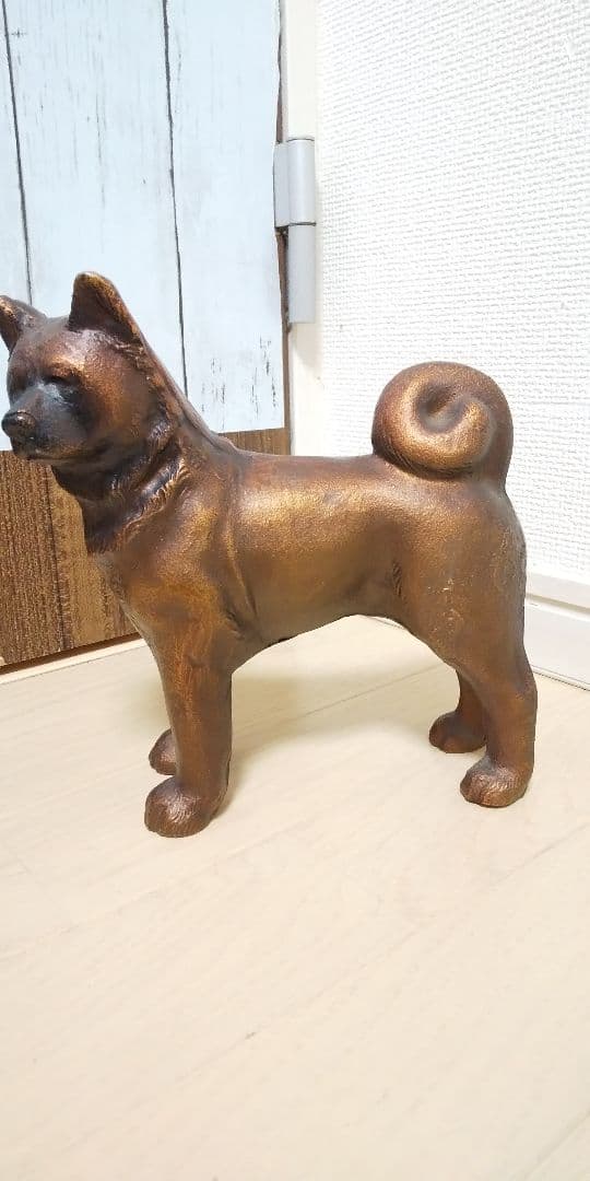 渋い顔の犬➰金属製 めちゃ重