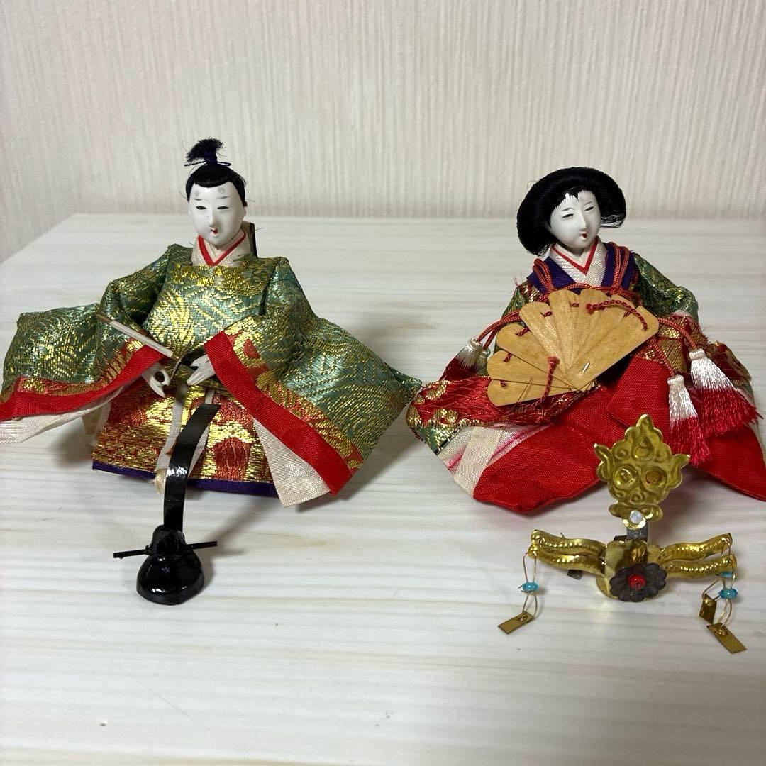 雛人形　ミニ親王飾り　昭和レトロ　アンティーク