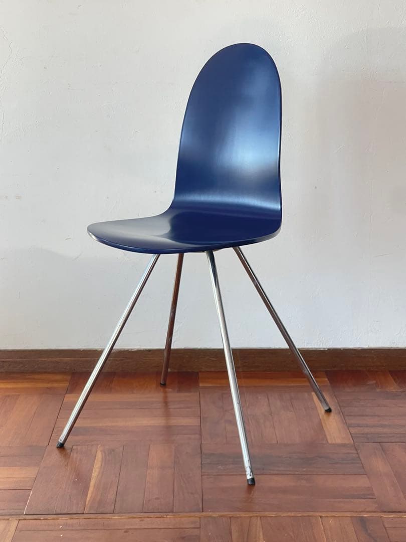 北欧 デンマーク ヴィンテージ フリッツハンセン タンチェア ブルー