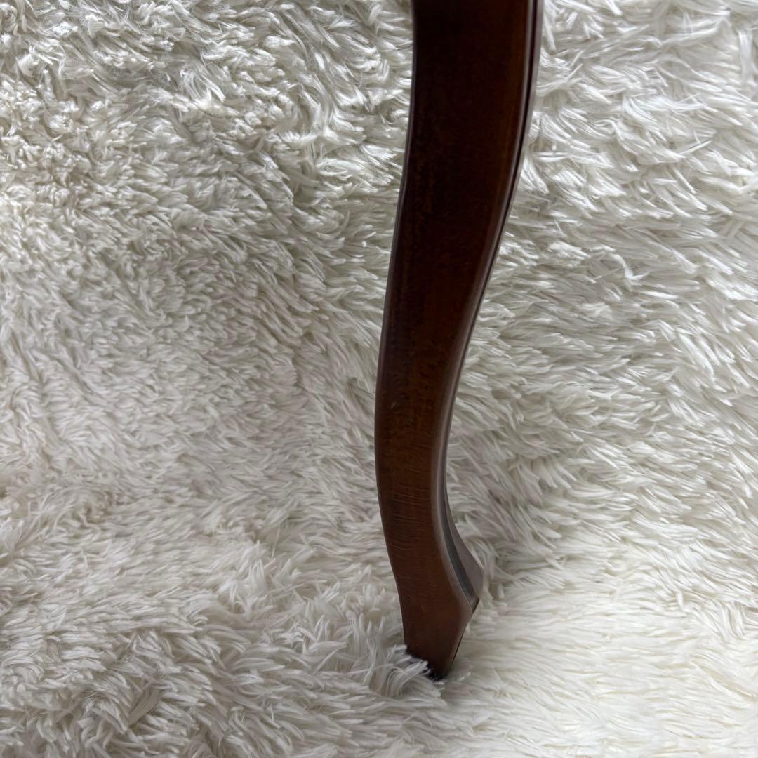 美品　猫脚　ヨーロピアン　クラシック調 木製 彫刻ストライプ柄　アンティーク風