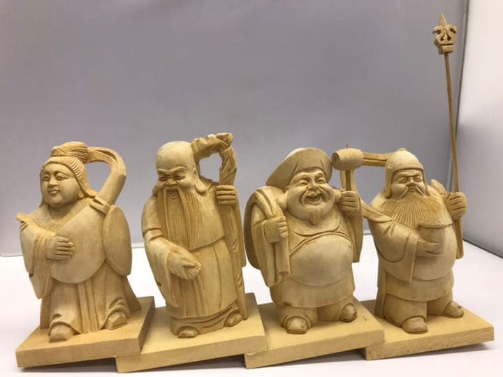 七福神　木彫り　置物