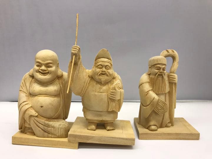 七福神　木彫り　置物