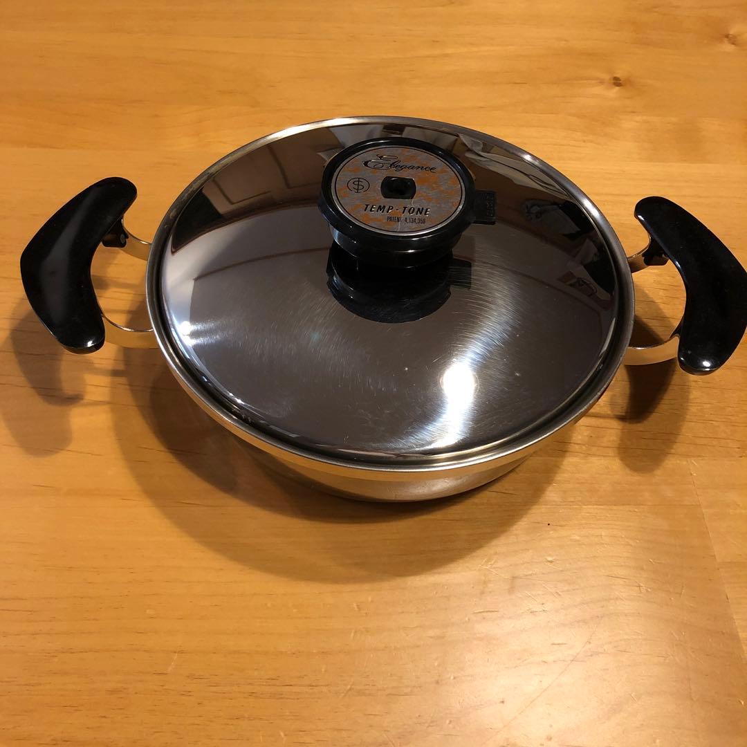 テンプトーン　エレガンス　約22cm IH対応　未使用保管品　両手鍋