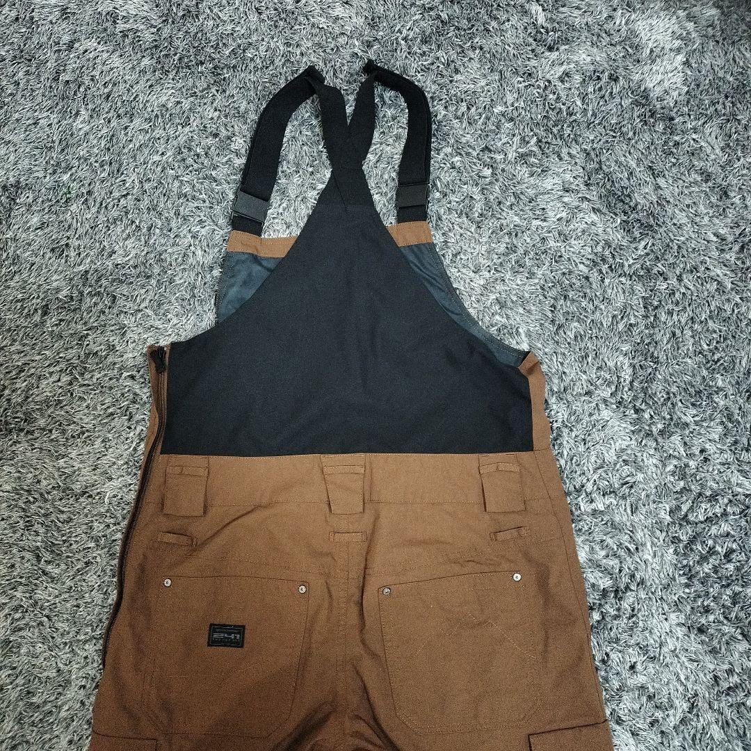 【美品】TWO FOR ONE ビブパンツLサイズ ブラウン