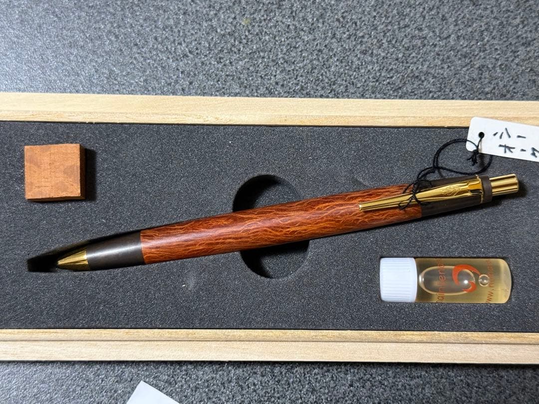 ￼*、様 新品 稀少 保証書有り 野原工芸 斑紋黒染色 シーオーク シャーペン