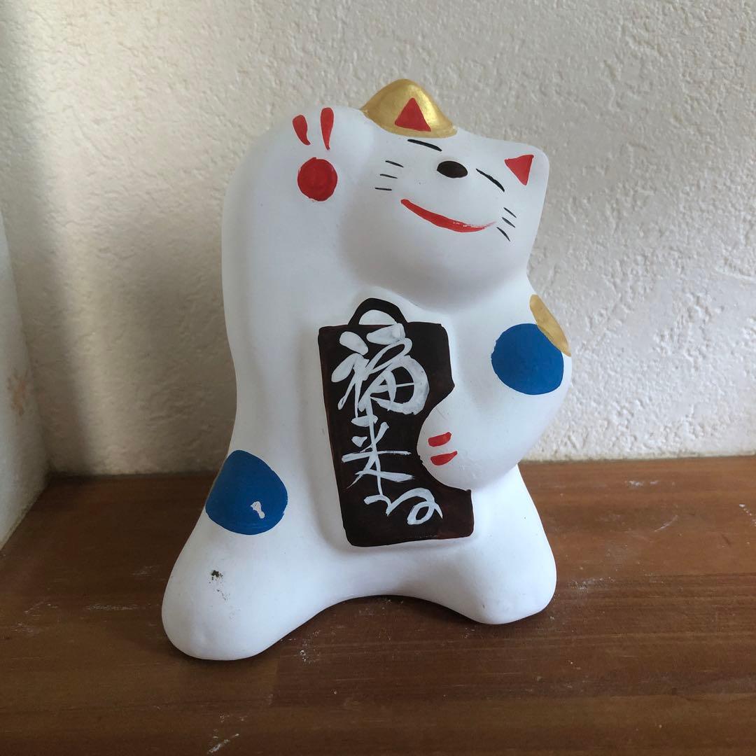 輪葉葉　招き猫　6体セット