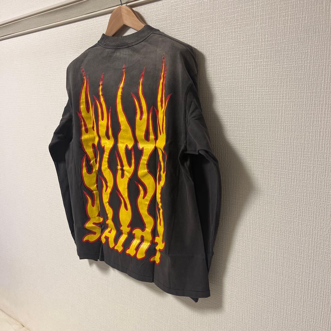 【極美品】 SAINT MICHAEL SOUL ON FIRE ロングTシャツ