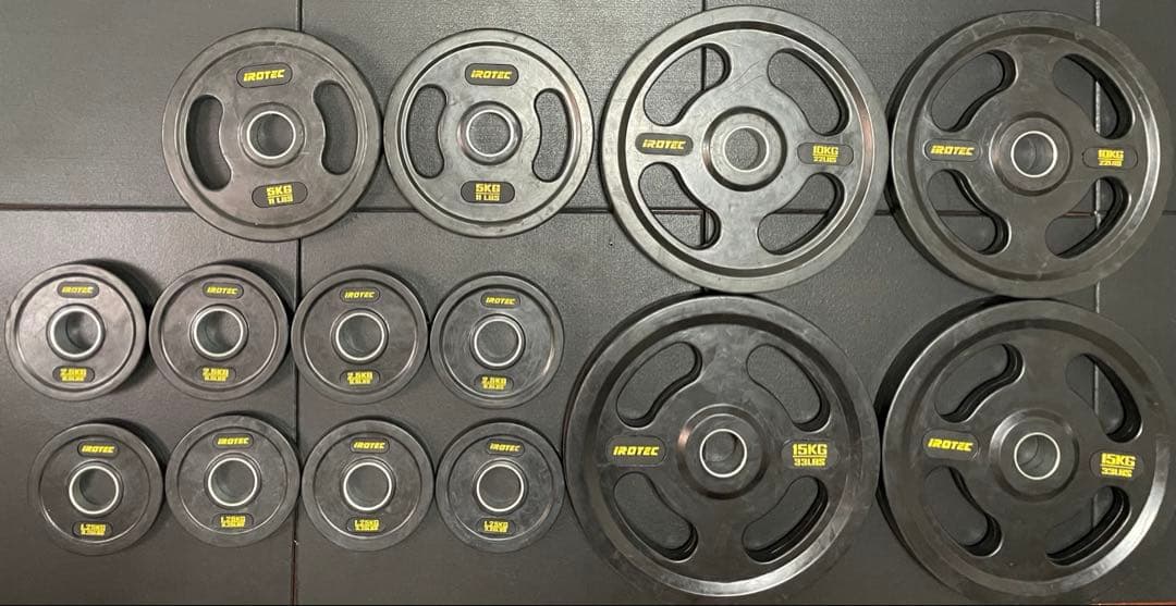 【出品④】IROTECオリンピックプレートオールラバー仕様穴径51mm