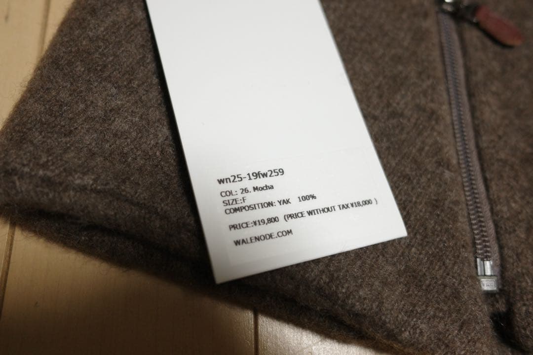 WALENODE 新品25AW innocent YAK Snnod