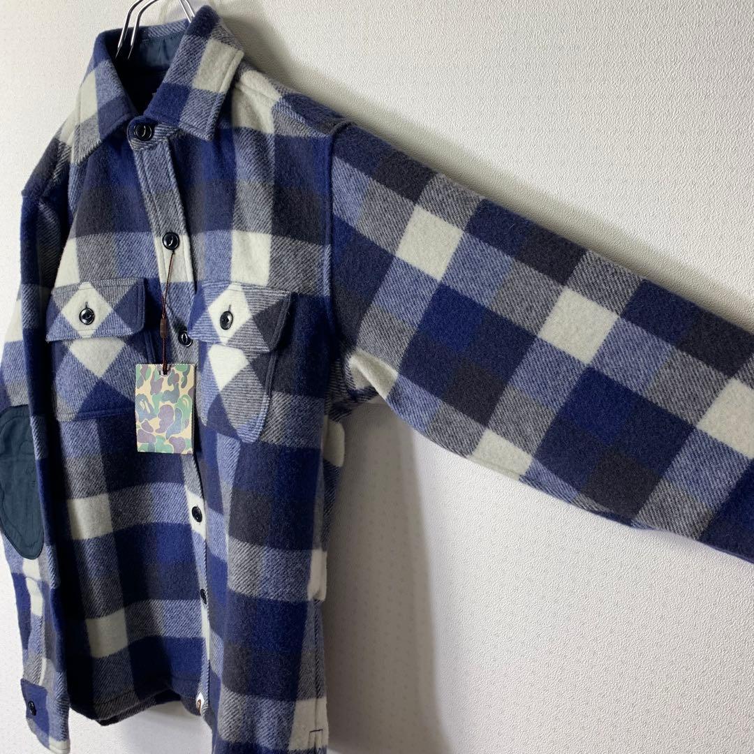 美品 A BATHING APE CPOジャケット ネルシャツ ブロックチェック