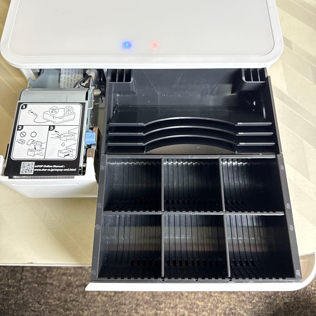 スター精密 mpop プリンター内蔵型キャッシャー 白