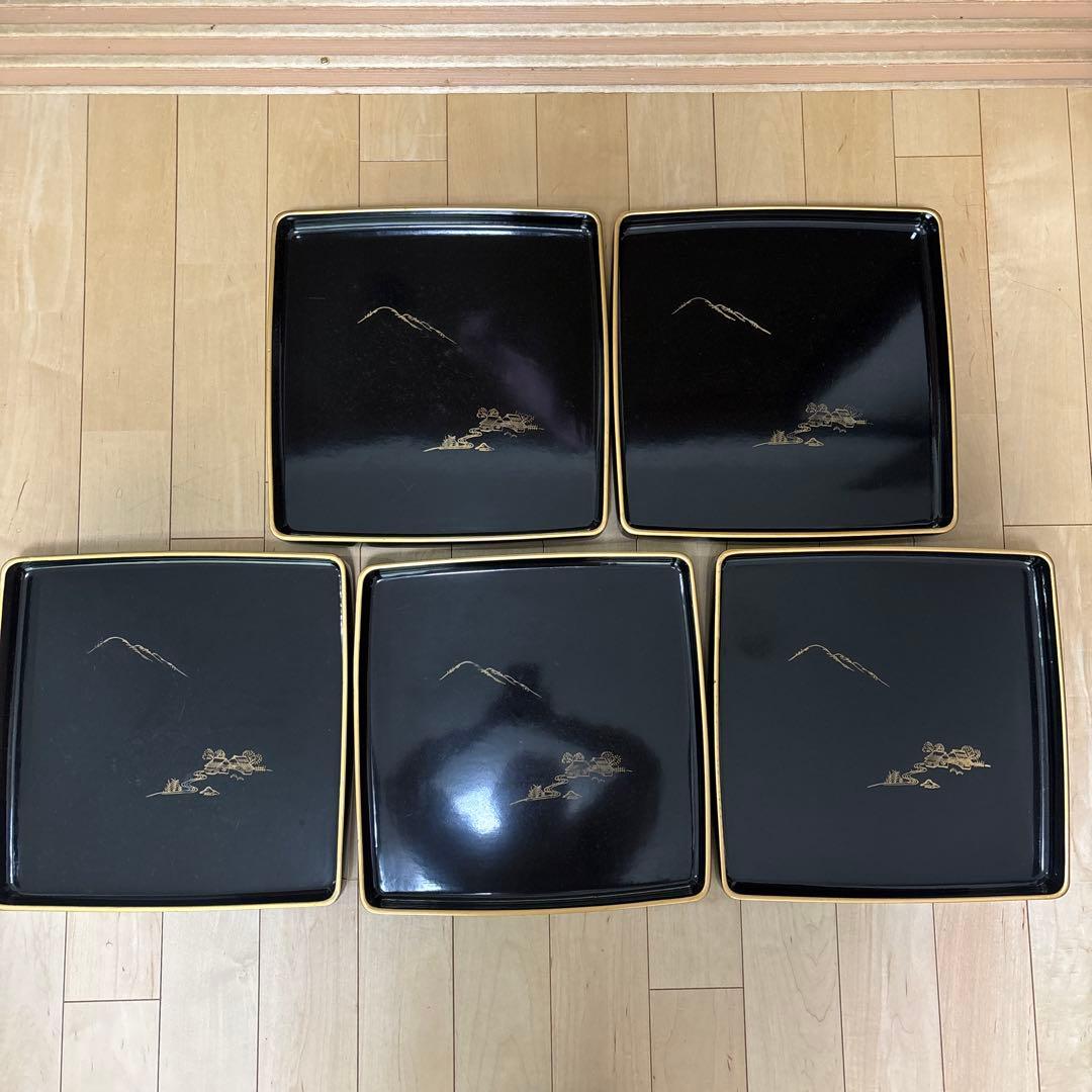 懐石盆　御会席膳5枚セット