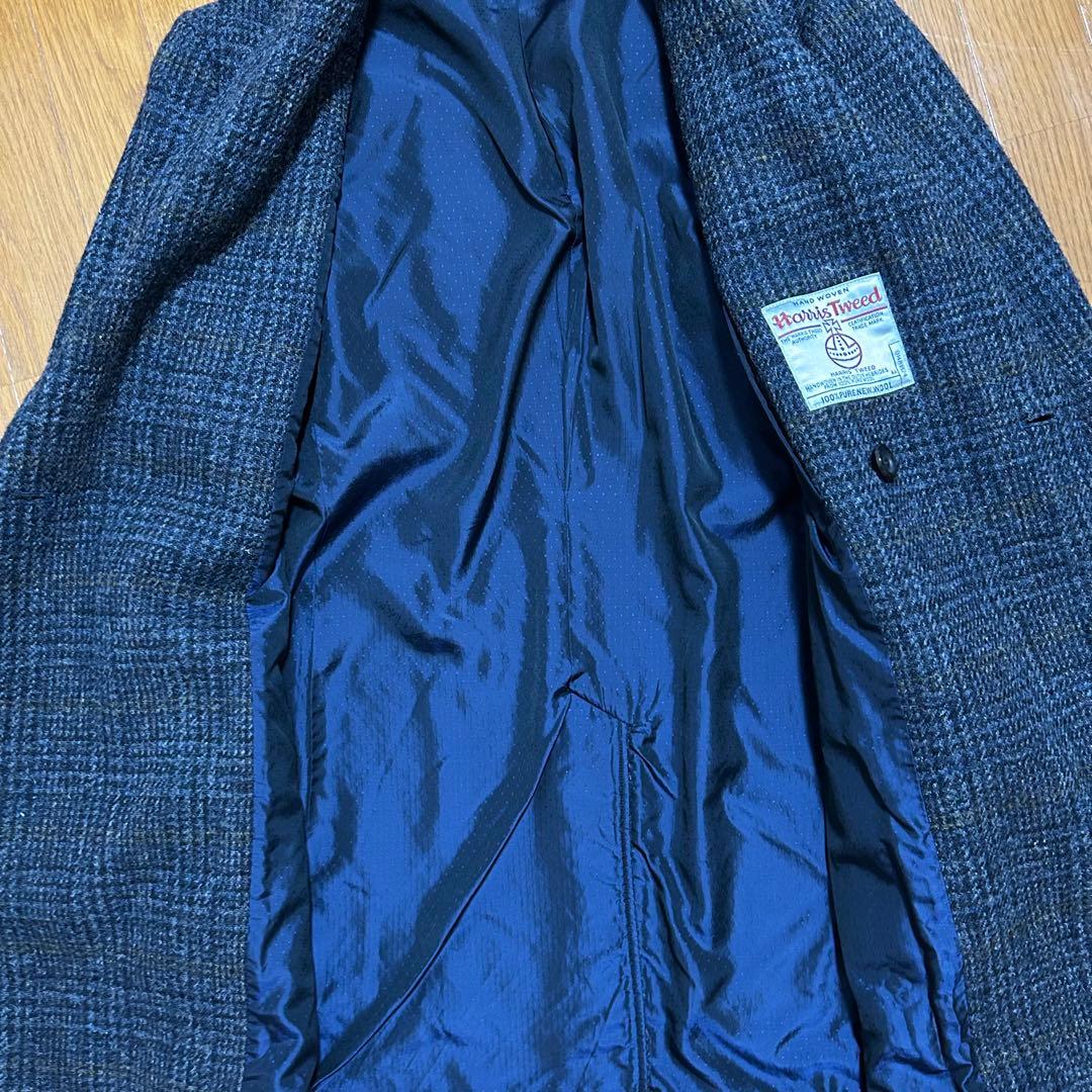 MR.OLIVE HARRIS TWEED ダブルチェスター　コート S