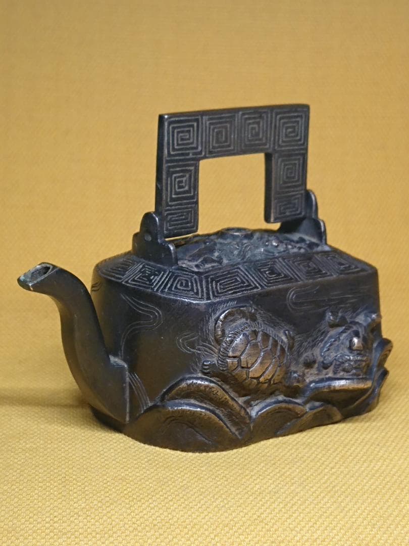 古玩　骨董　水滴　書道　水差し　銅製　置物　インテリア　工芸品　美術品A3422