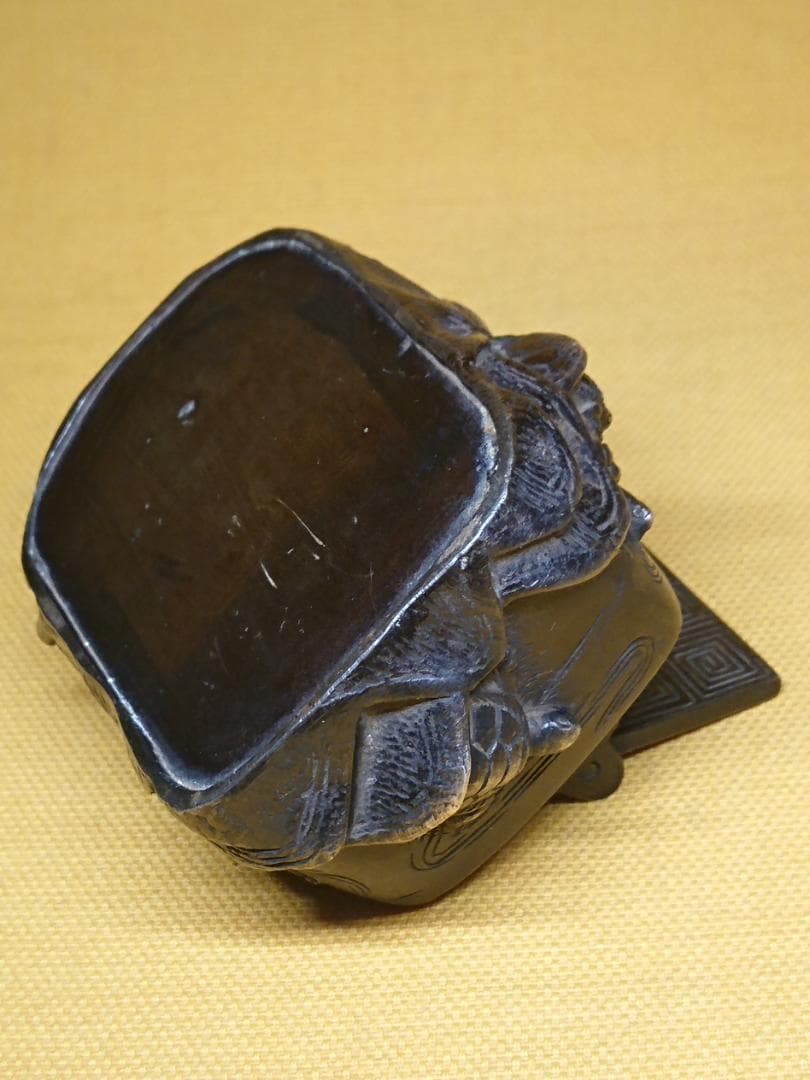 古玩　骨董　水滴　書道　水差し　銅製　置物　インテリア　工芸品　美術品A3422