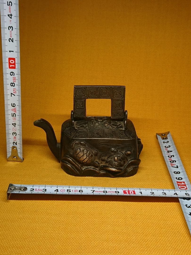古玩　骨董　水滴　書道　水差し　銅製　置物　インテリア　工芸品　美術品A3422