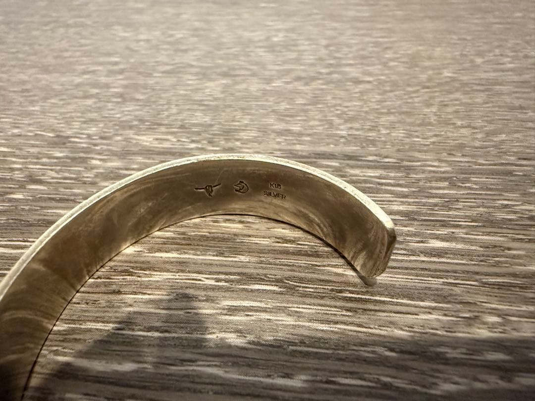 TADY&KING silver925 K18 バングル Ｍサイズ