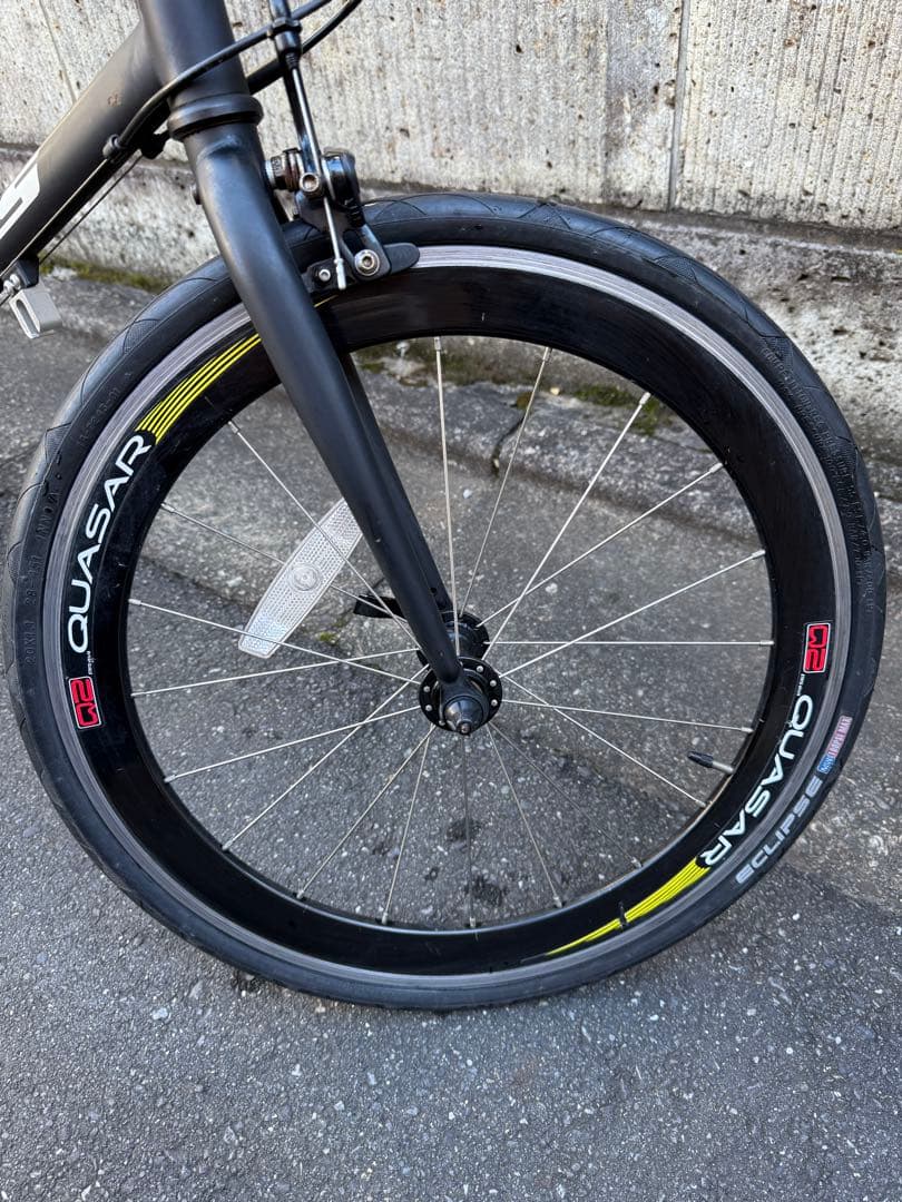 KHS P20 ブラック 20インチ折りたたみ自転車 ブルホーン