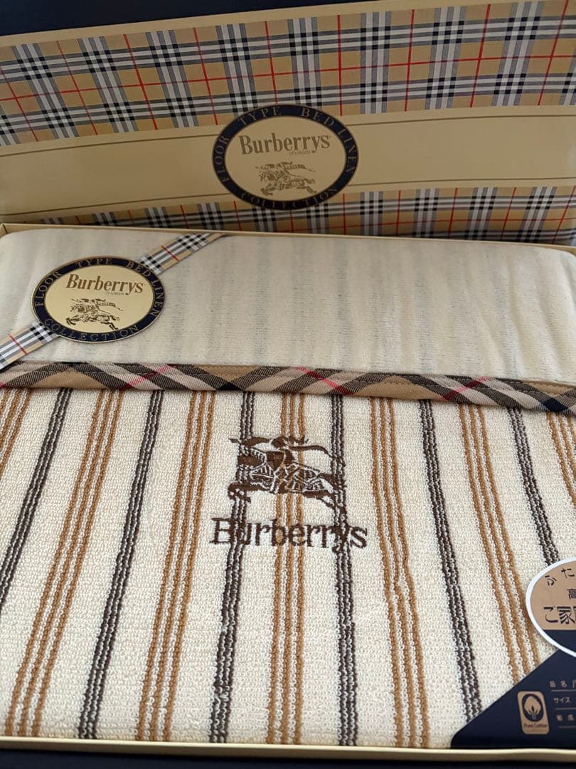 新品　BURBERRY バーバリー パイルブランケット　毛布　140x200cm