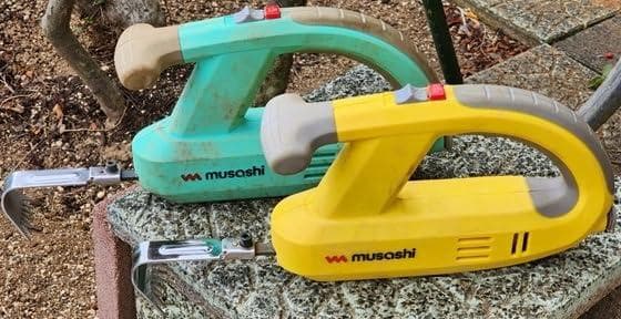 ムサシ 充電式除草バイブレーター イエロー WE-750(Y)b