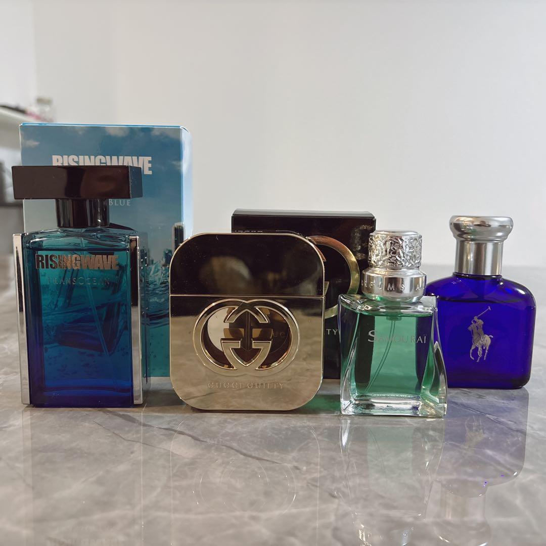 メンズ香水 まとめ売り 4点セットGUCCI サムライ　ポロ ライジングウェーブ