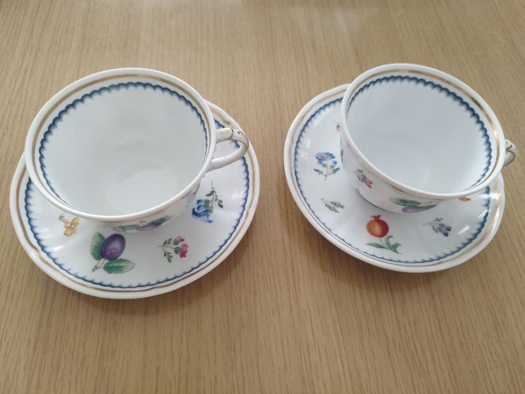 リチャードジノリ　イタリアンフルーツ　カップソーサー2客