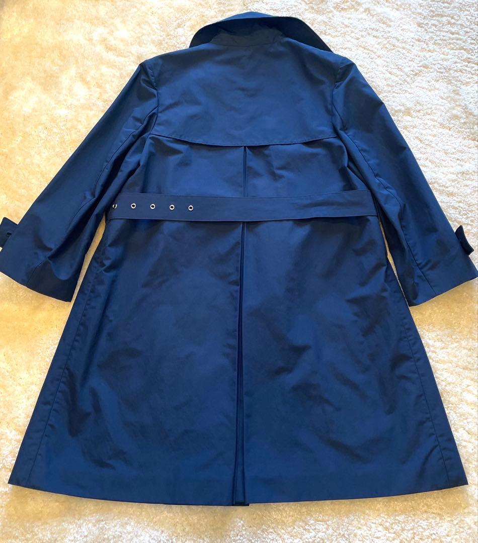 PRADA ネイビー トレンチコート ベルト付きプラダステンカラーコート36