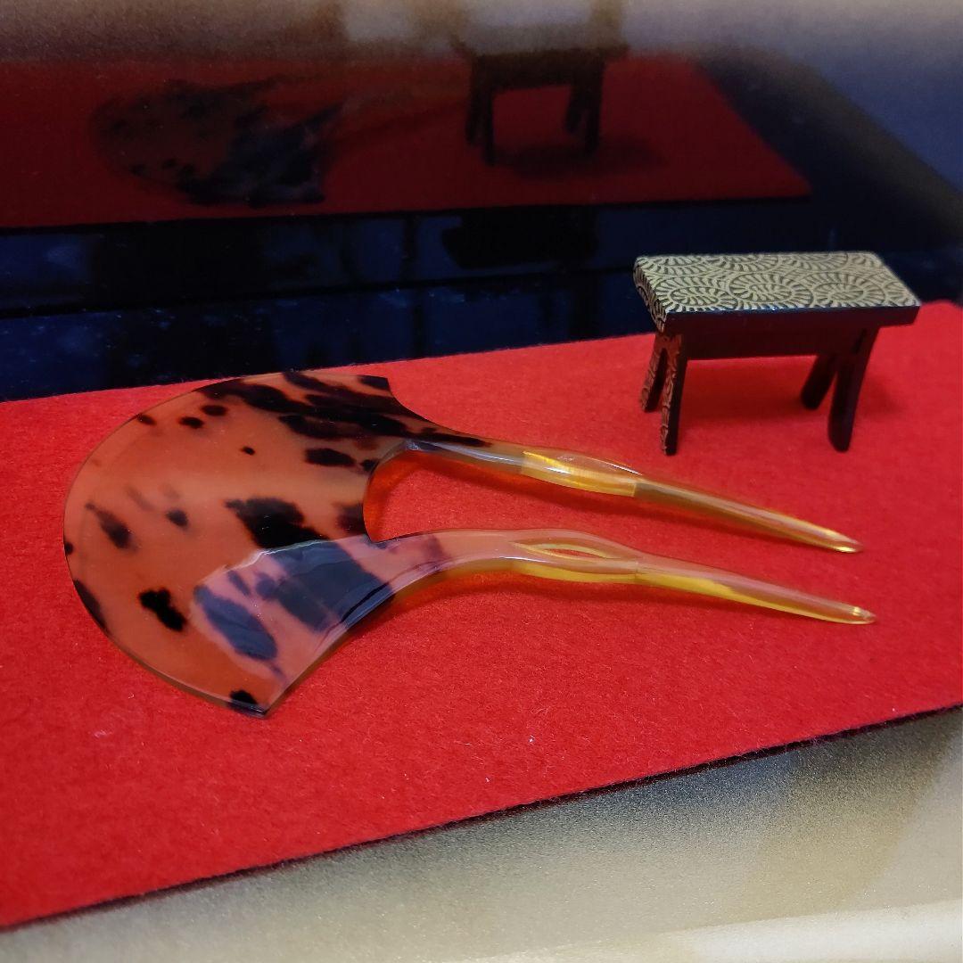 【鑑別付き】特大 本鼈甲 簪 インテリアに！(かんざし 置物 本べっ甲 櫛)