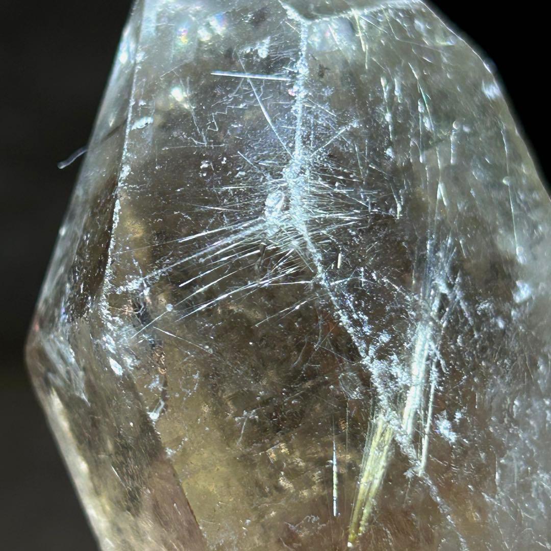 ☆別格高級品！帝王秘宝⑥！極美！スモーキー　ルチル　水晶　原石　クラスター